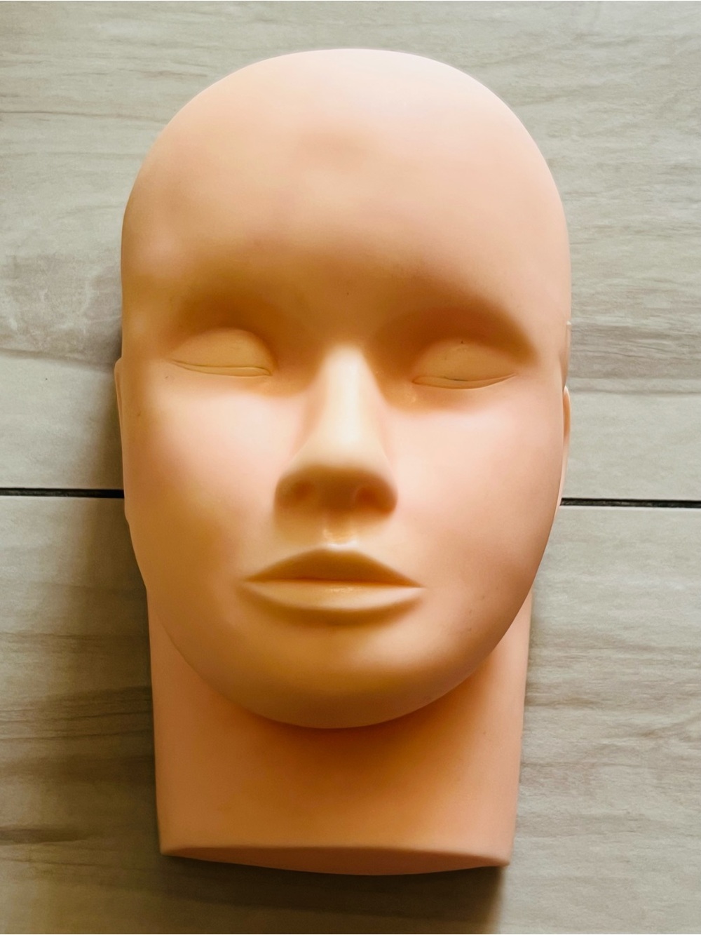 Practice Mannequin Head - Nude Skin Tone for Makeup & Cosmetology